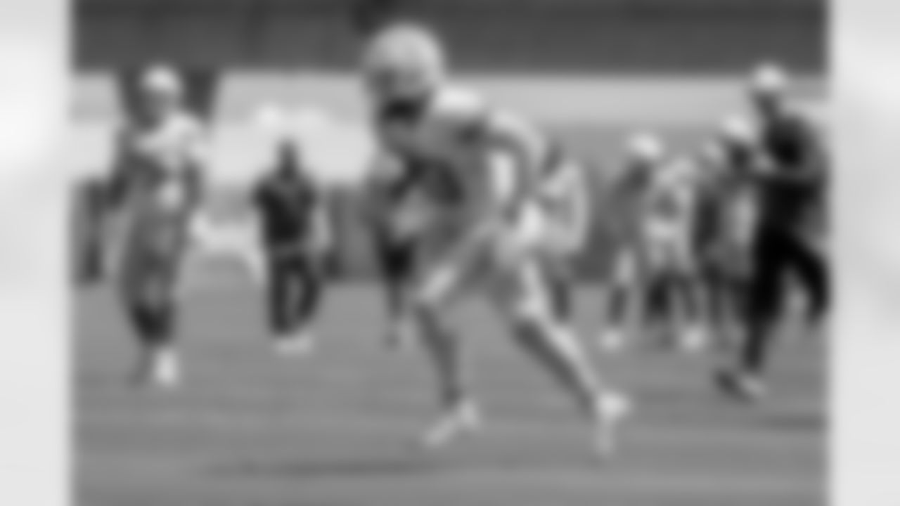 The Los Angeles Chargers practice at Training Camp on Monday, August 18, 2025 at The Bolt in El Segundo, CA.