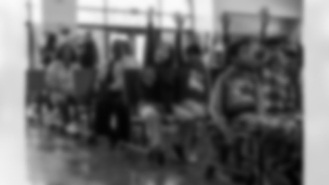 The Los Angeles Chargers host their annual Bikes for Kids event on Monday, December 15, 2025 at Washington Washington Elementary School in Pasadena, CA.