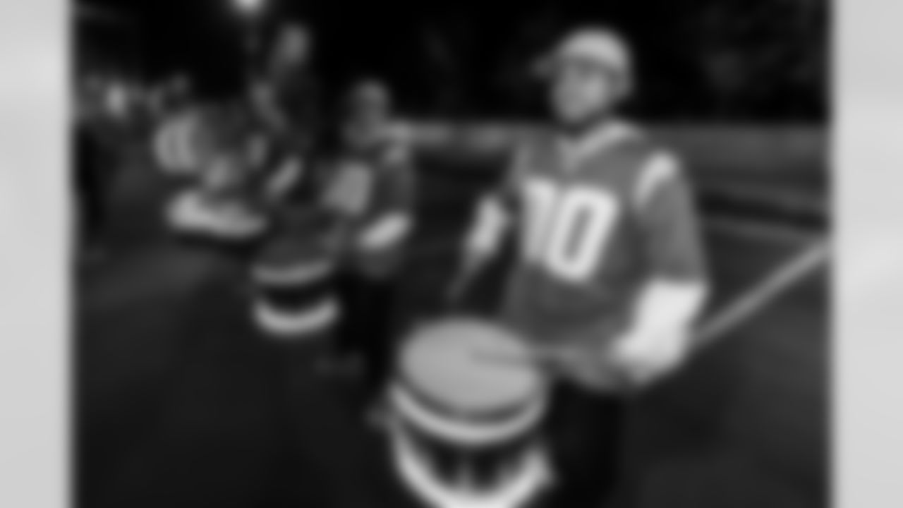 Fans gather at The Bolt for the Fan Rally + Drone Show on Friday January 9th, 2025