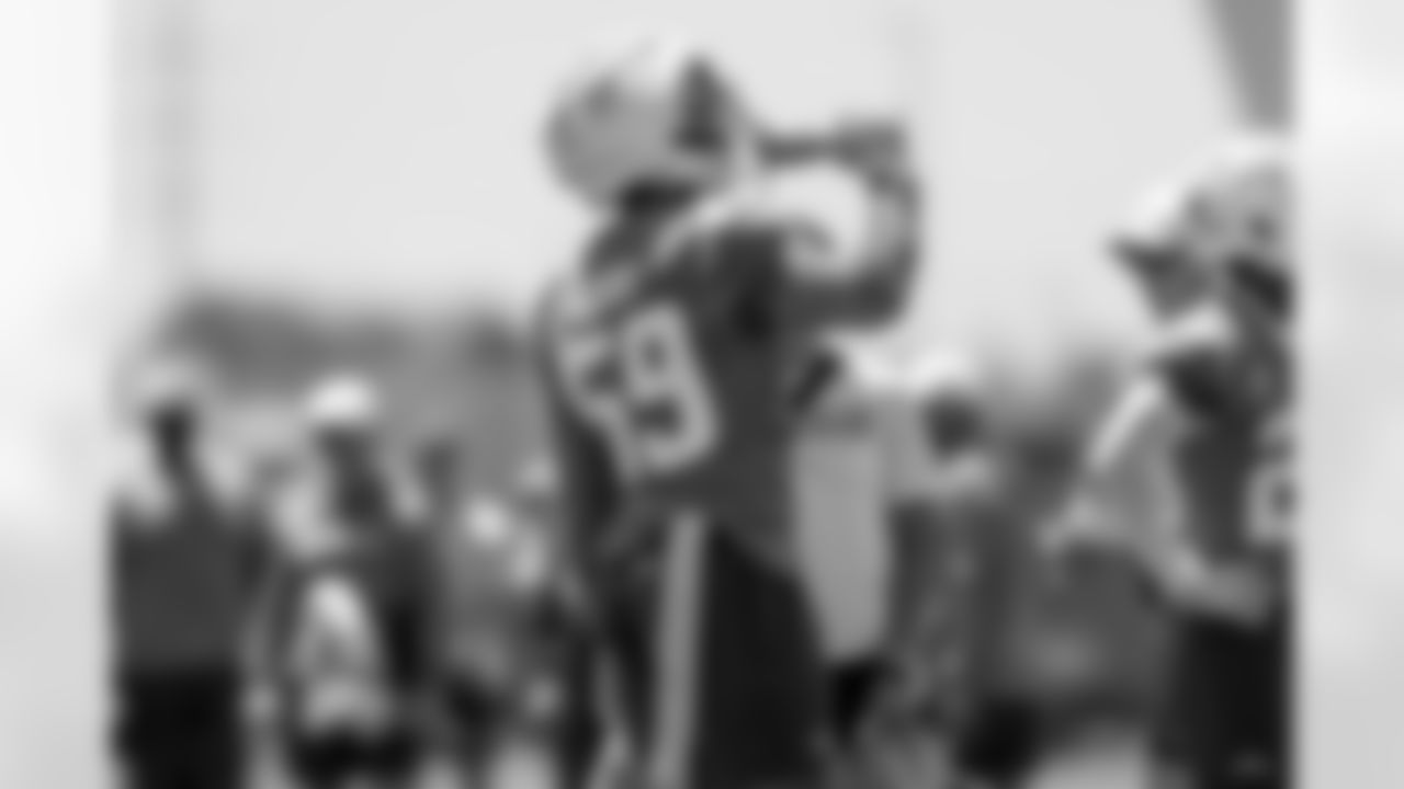 The Los Angeles Chargers practice at Training Camp on Thursday, August 21, 2025 at The Bolt in El Segundo, CA.