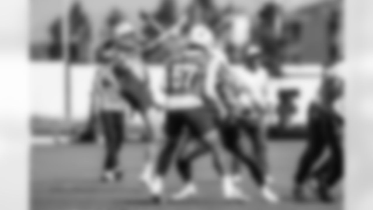 The Los Angeles Chargers practice on Friday, October 3, 2025 at The Bolt in El Segundo, CA.