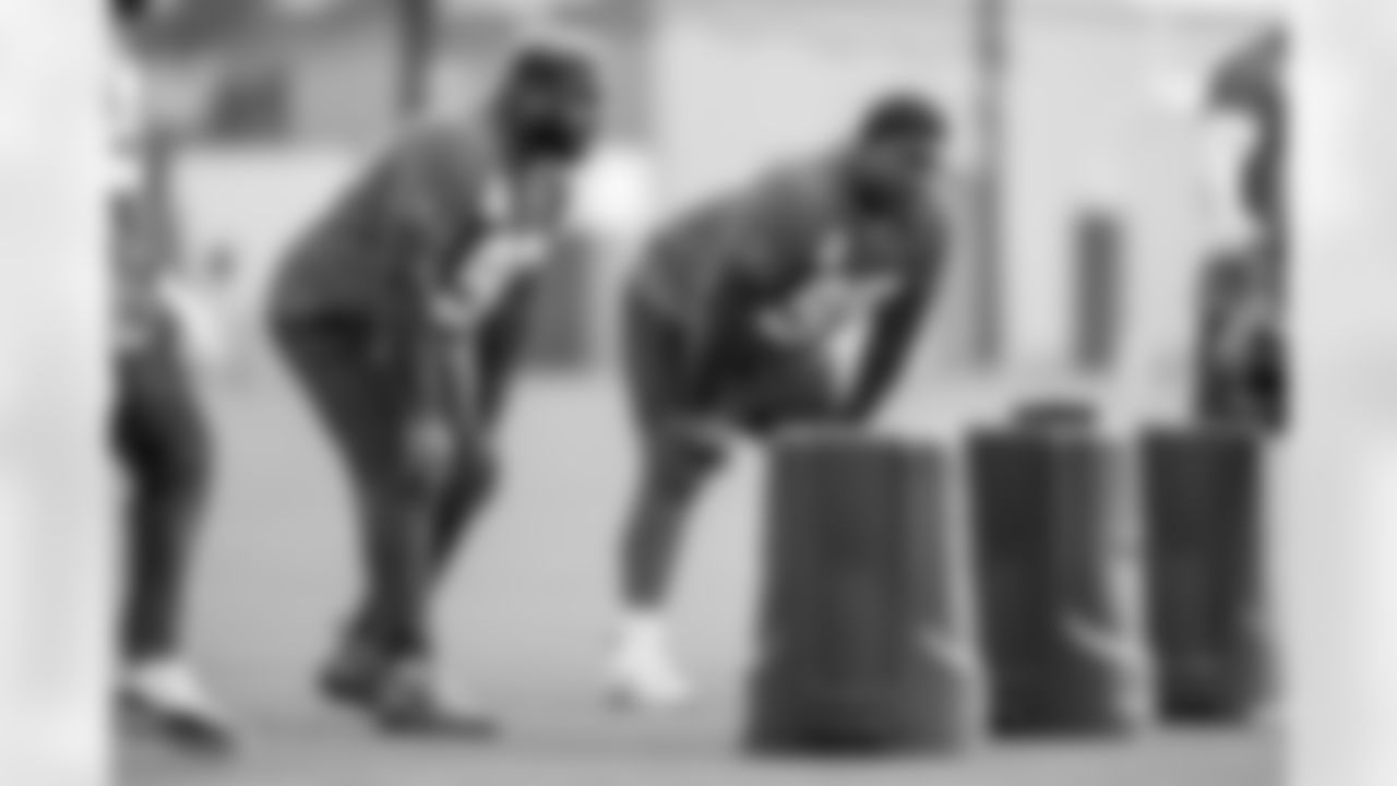 Los Angeles Chargers players participate in Phase 2 of the offseason program on Monday, May 12, 2025 at The Bolt in El Segundo, CA.