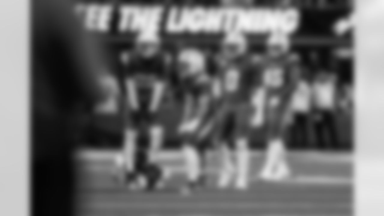 CB Tarheeb Still (29), DB Elijah Molden (2) and LB Daiyan Henley (0)