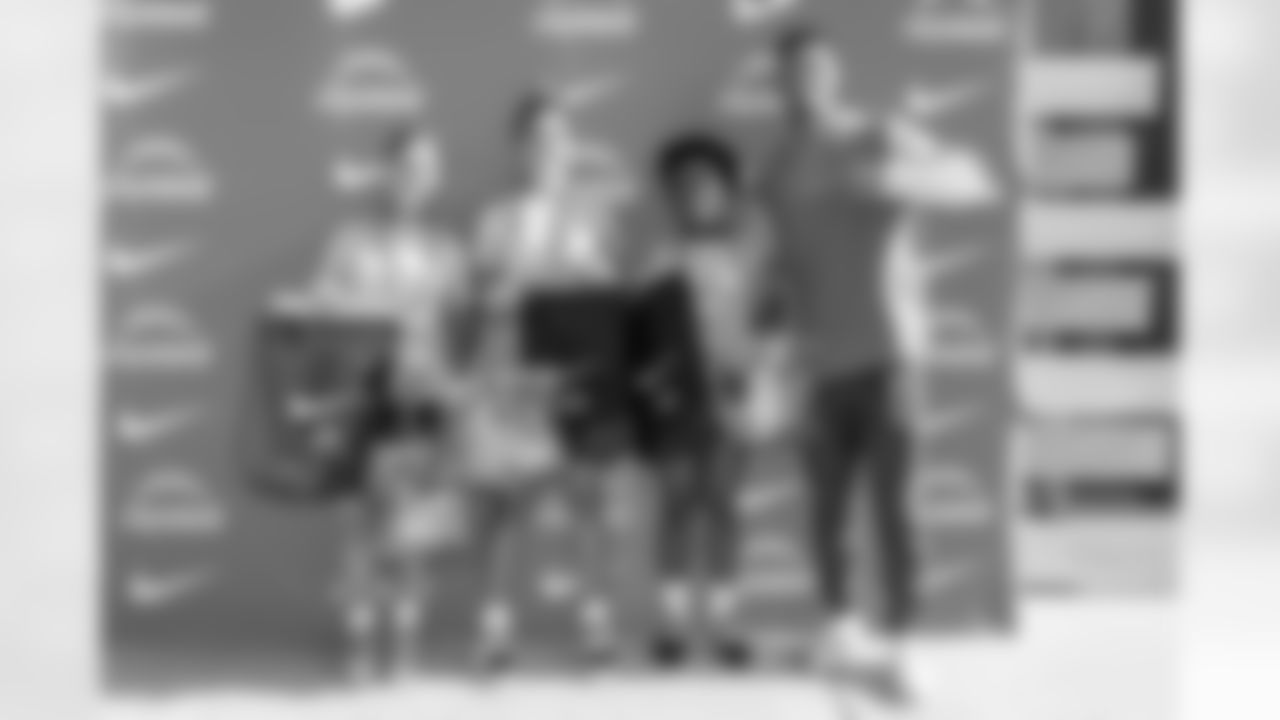 The Los Angeles Chargers host a girls flag football camp on Tuesday, December 02, 2025 at St. Joseph High School in Lakewood, CA.