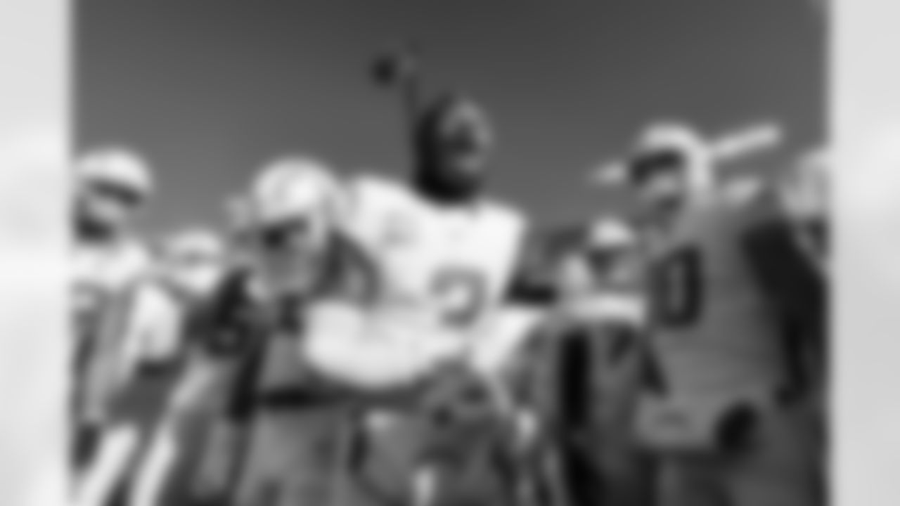 S Derwin James Jr. (3) and QB Justin Herbert (10)