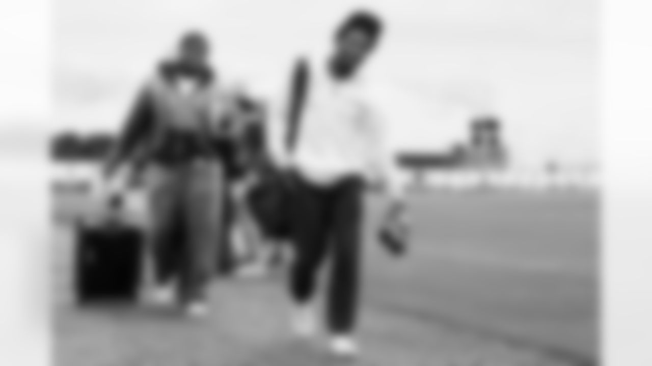 Los Angeles Chargers DL Da'Shawn Hand (91) and WR Derius Davis (12) travels to Denver on Saturday, Jan. 3, 2025 for the Week 18 regular season matchup against the Denver Broncos.