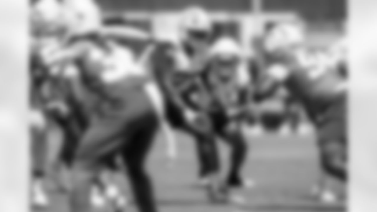 The Los Angeles Chargers practice at Training Camp on Thursday, August 21, 2025 at The Bolt in El Segundo, CA.