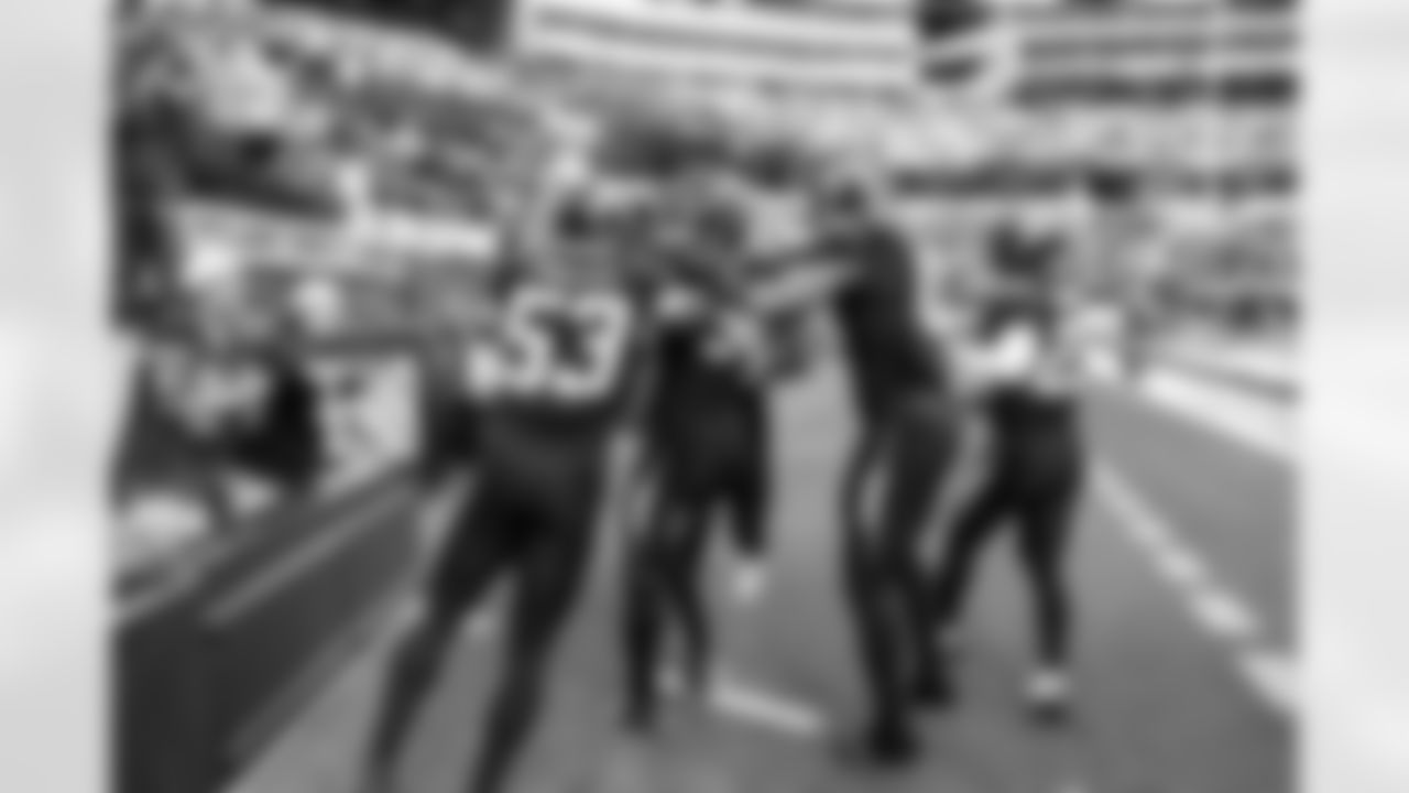 LB Del'Shawn Phillips (53), S Derwin James Jr. (3) and LB Daiyan Henley (0)