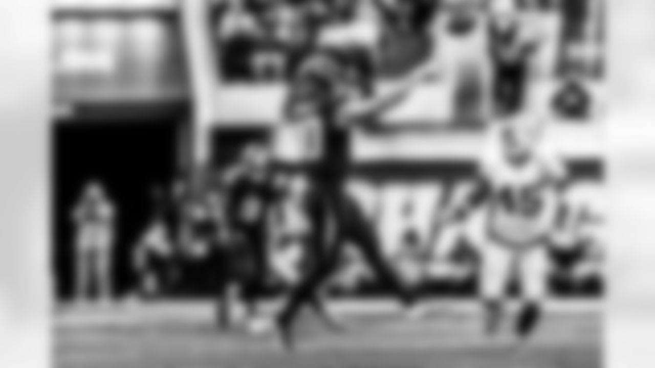 Take a look back at the Chargers Week 13 matchup with the Raiders in monochrome.