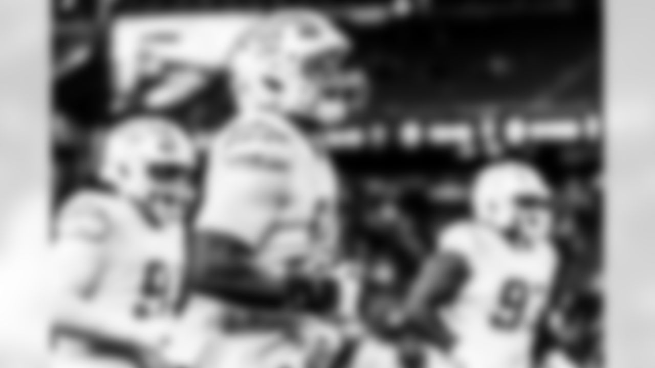 Take a look back at the Chargers Wild Card matchup with the Patriots in monochrome.
