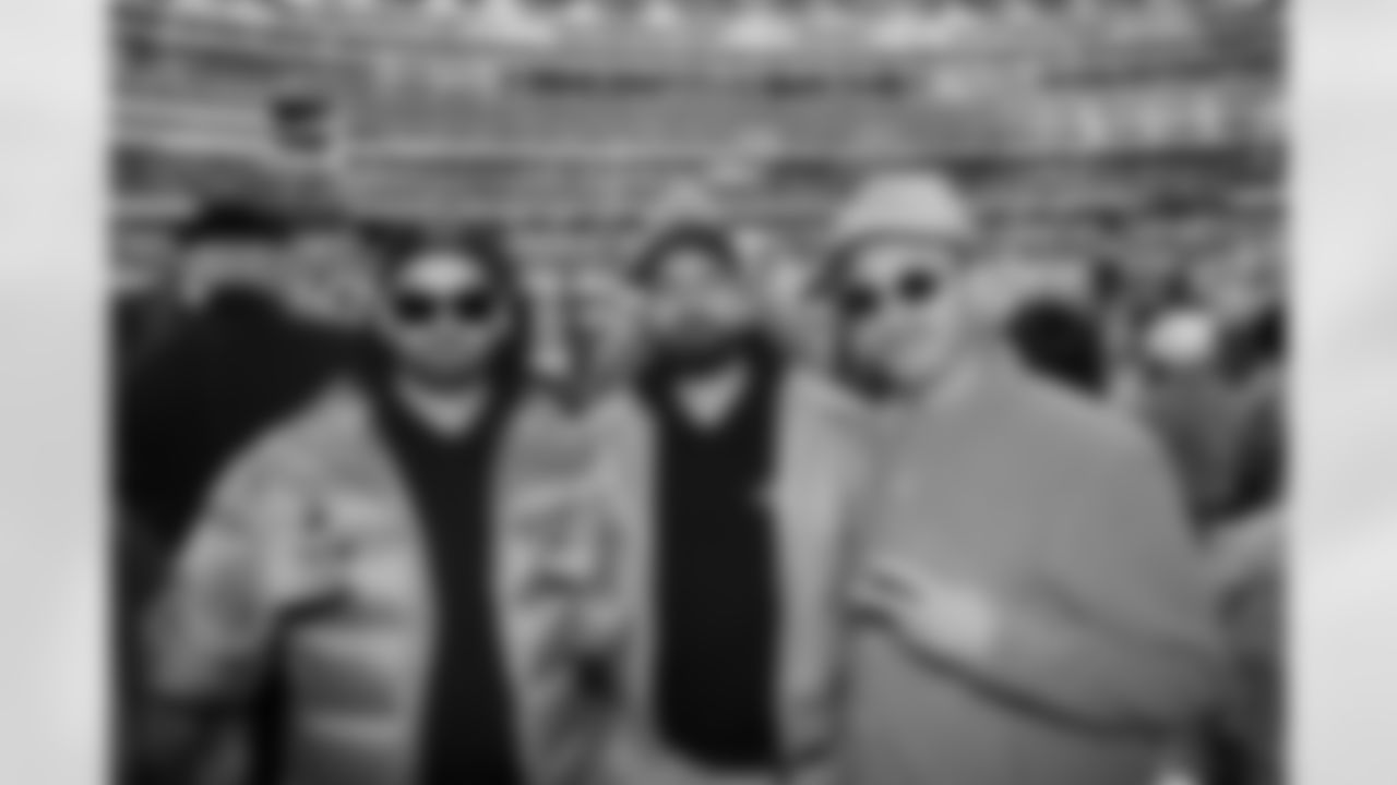 DJ Dirty Audio, DJ Valentino Khan, and DJ Flosstradamus attend an NFL game between the Los Angeles Chargers and Kansas City Chiefs on Sunday, Jan. 7, 2023 in Inglewood, CA.