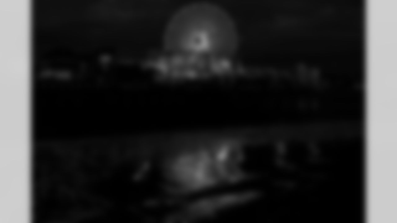 The ferris wheel is lit up for the Los Angeles Chargers on Tuesday, January 6, 2026 at Pacific Park in Santa Monica, CA.