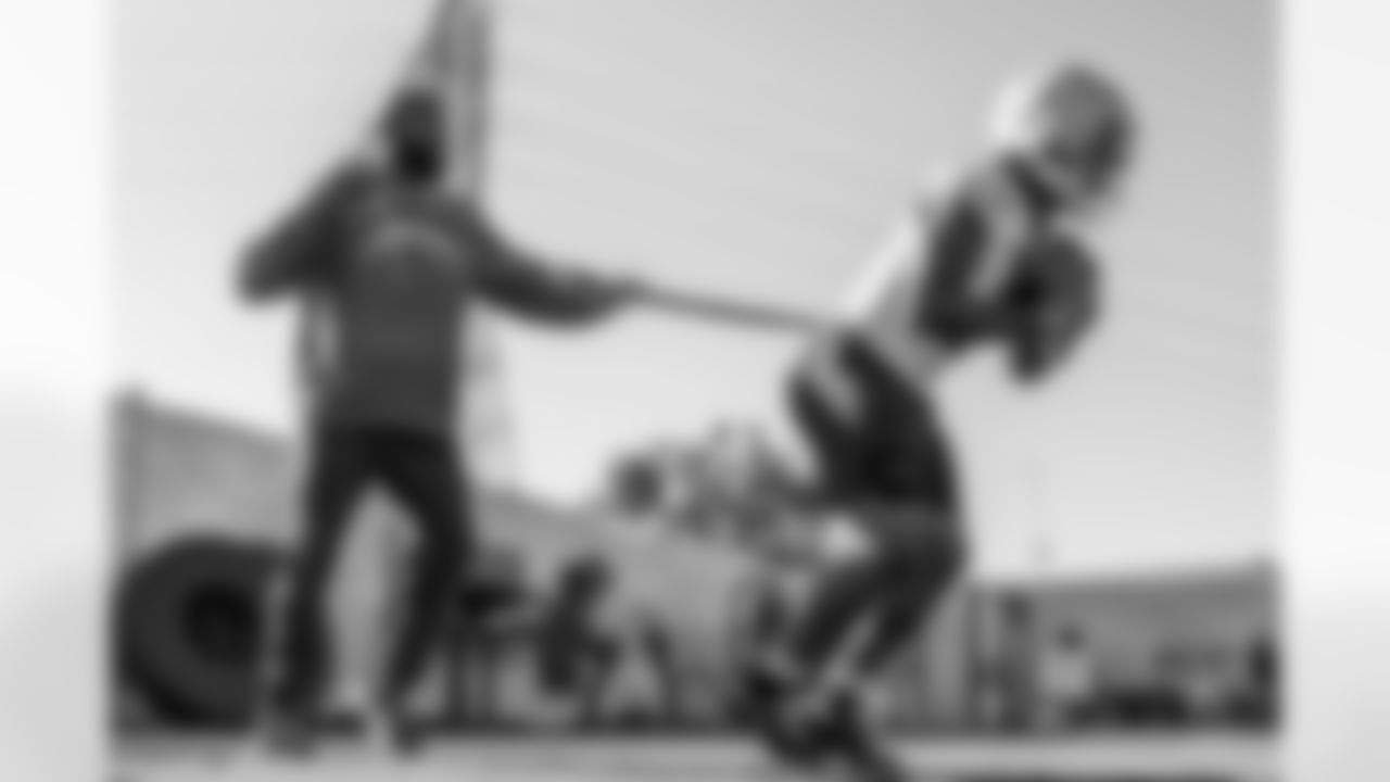 The Los Angeles Chargers practice on Friday, December 19, 2025 at The Bolt in El Segundo, CA.