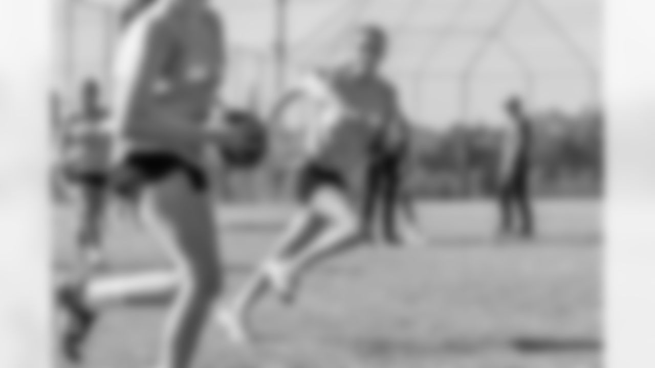 The Los Angeles Chargers host a girls flag football camp on Tuesday, December 02, 2025 at St. Joseph High School in Lakewood, CA.