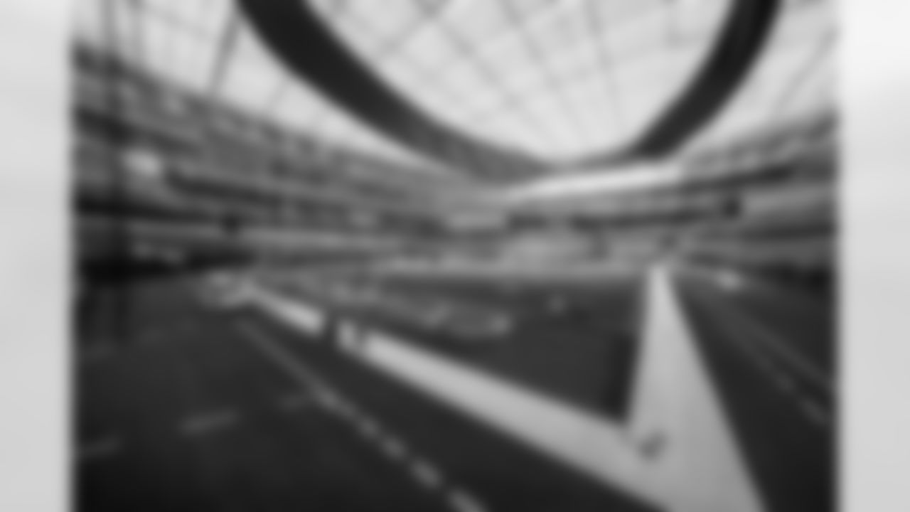 SoFi Stadium is photographed as it is converted to the 2025 Charger Power look on Friday, October 17, 2025 at SoFi Stadium in Inglewood, CA.
