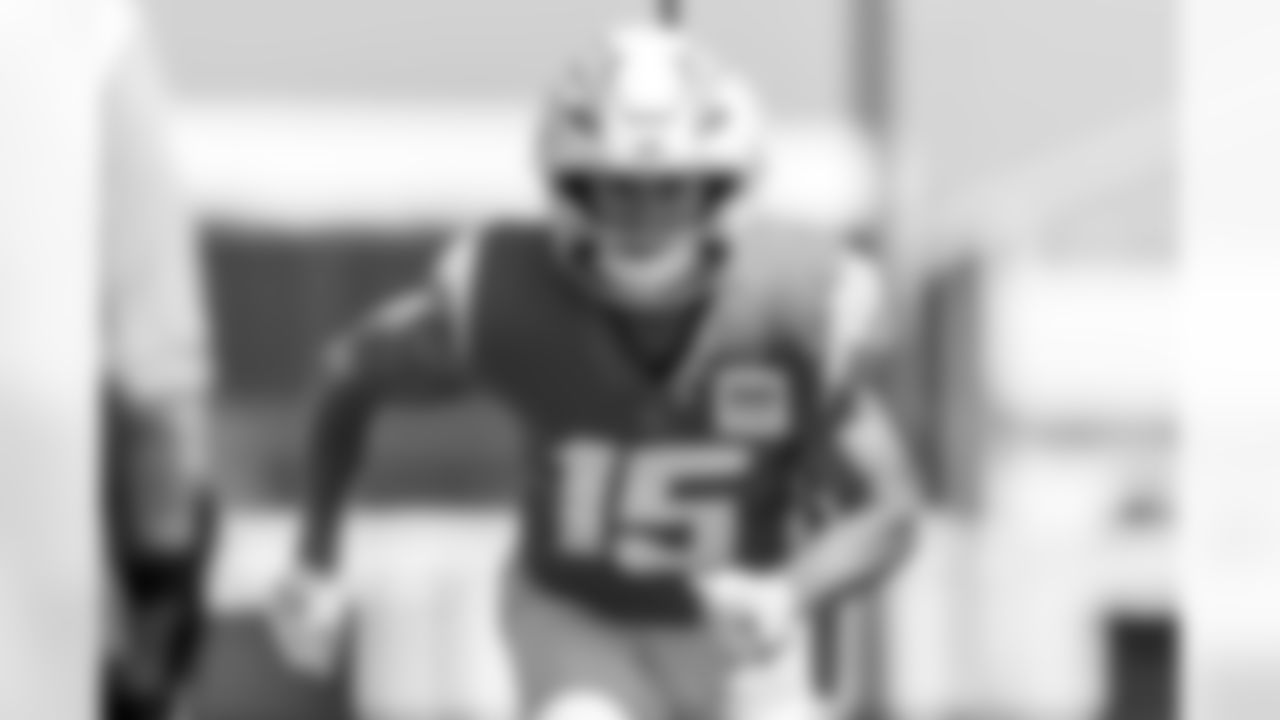 The Los Angeles Chargers practice at Training Camp on Monday, August 12, 2024 at The Bolt in El Segundo, CA.