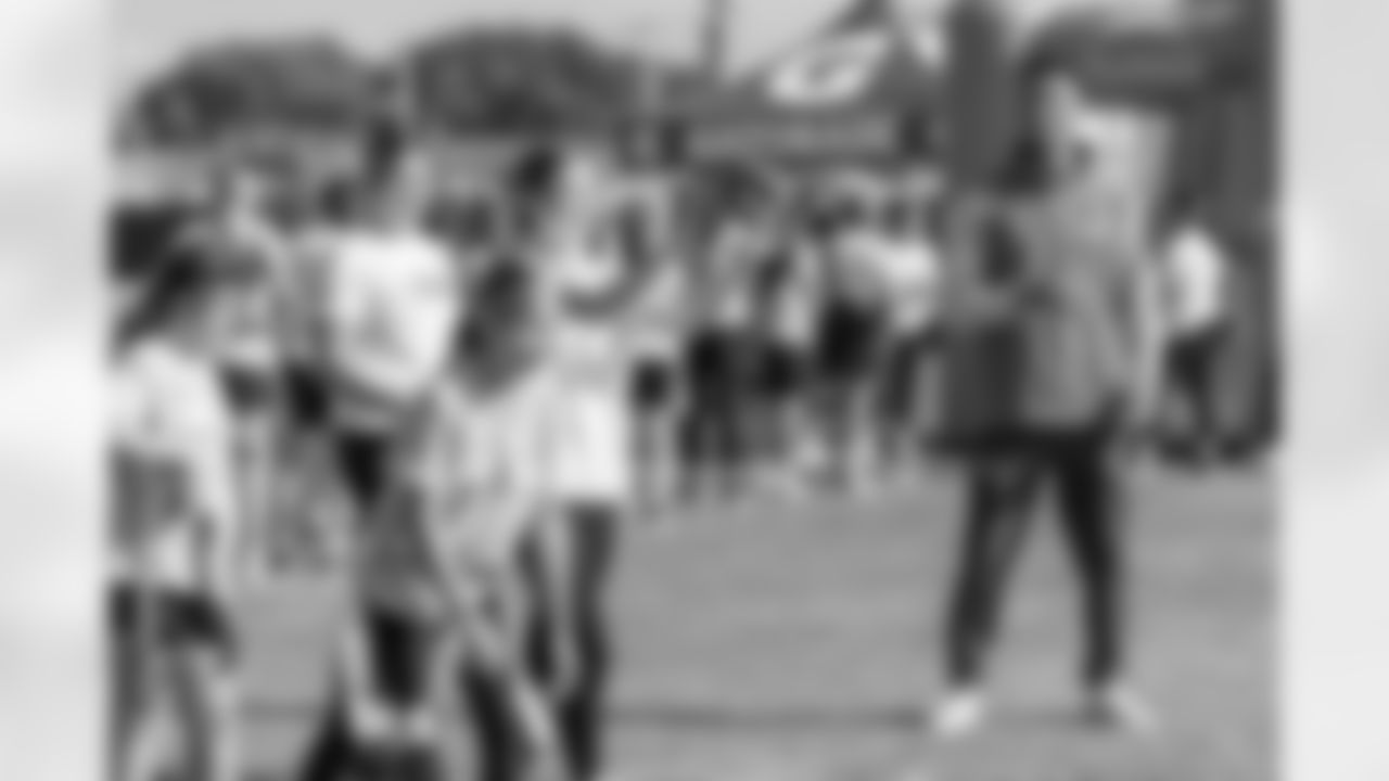 The Los Angeles Chargers host a girls flag football camp on Tuesday, December 02, 2025 at St. Joseph High School in Lakewood, CA.