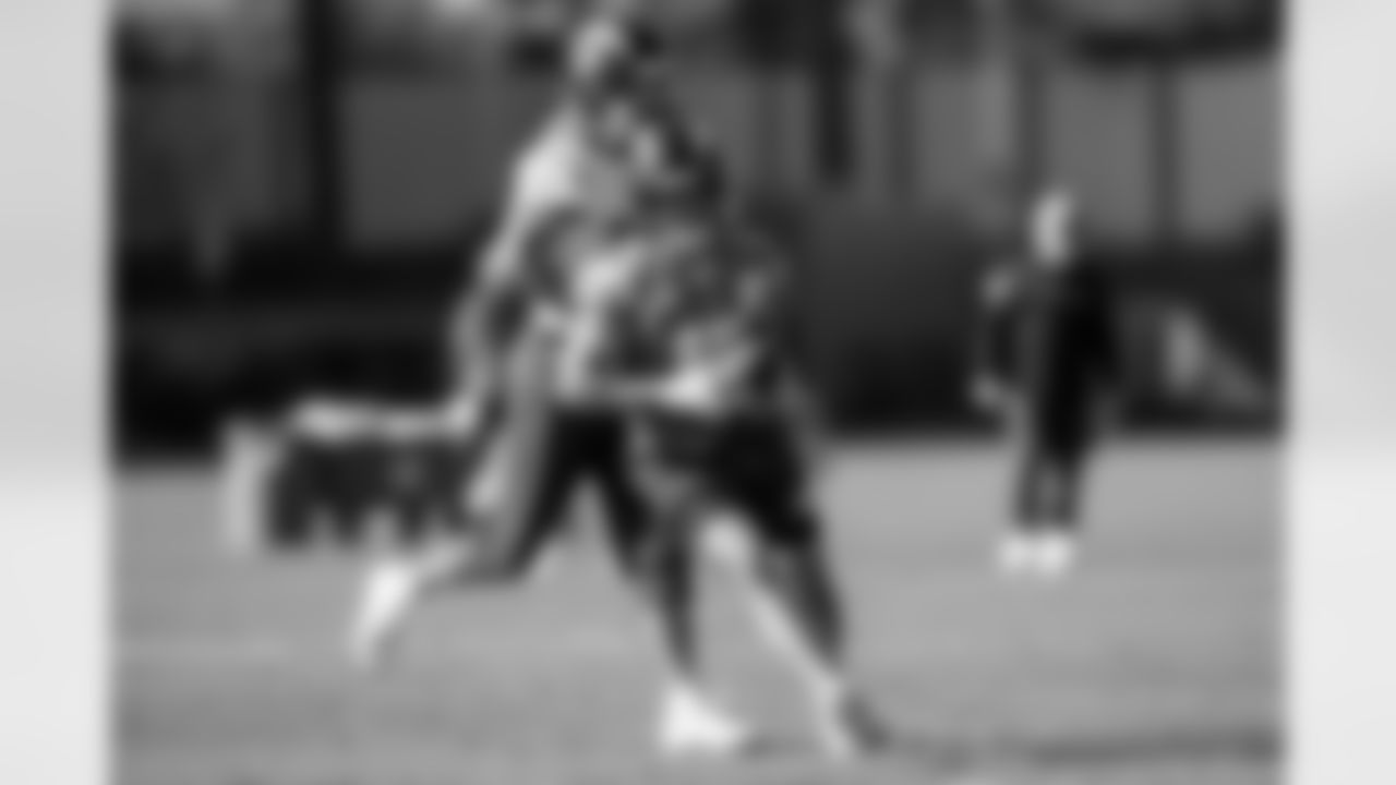 The Los Angeles Chargers practice on Friday, November 28, 2025 at The Bolt in El Segundo, CA.