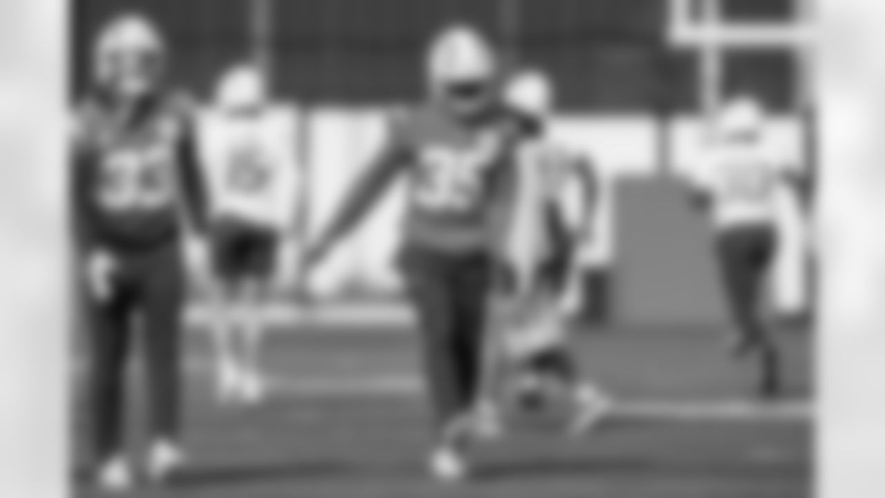 The Los Angeles Chargers practice on Wednesday, December 17, 2025 at The Bolt in El Segundo, CA.