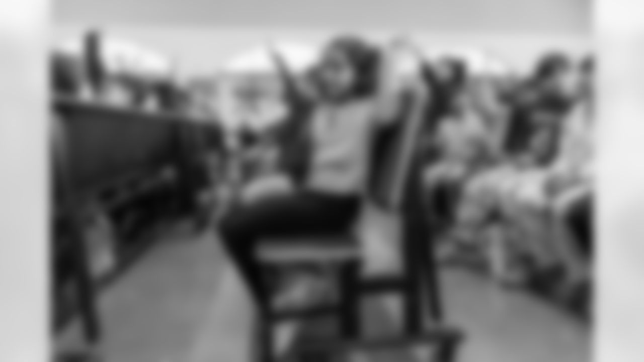 The Los Angeles Chargers host their annual Bikes for Kids event on Monday, December 15, 2025 at Washington Washington Elementary School in Pasadena, CA.