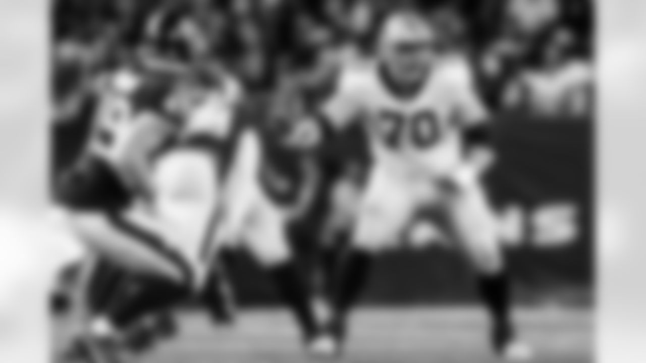 New Orleans Saints offensive tackle Trevor Penning (70) blocks during an NFL preseason football game against the Houston Texans, Saturday, Aug. 13, 2022, in Houston. Houston won 17-13. (Aaron M. Sprecher via AP)