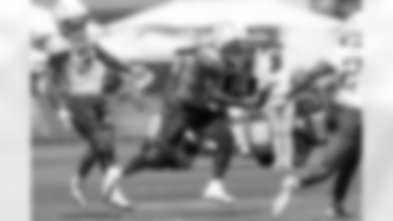 The Los Angeles Chargers practice at Training Camp on Sunday, August 3, 2025 at The Bolt in El Segundo, CA.