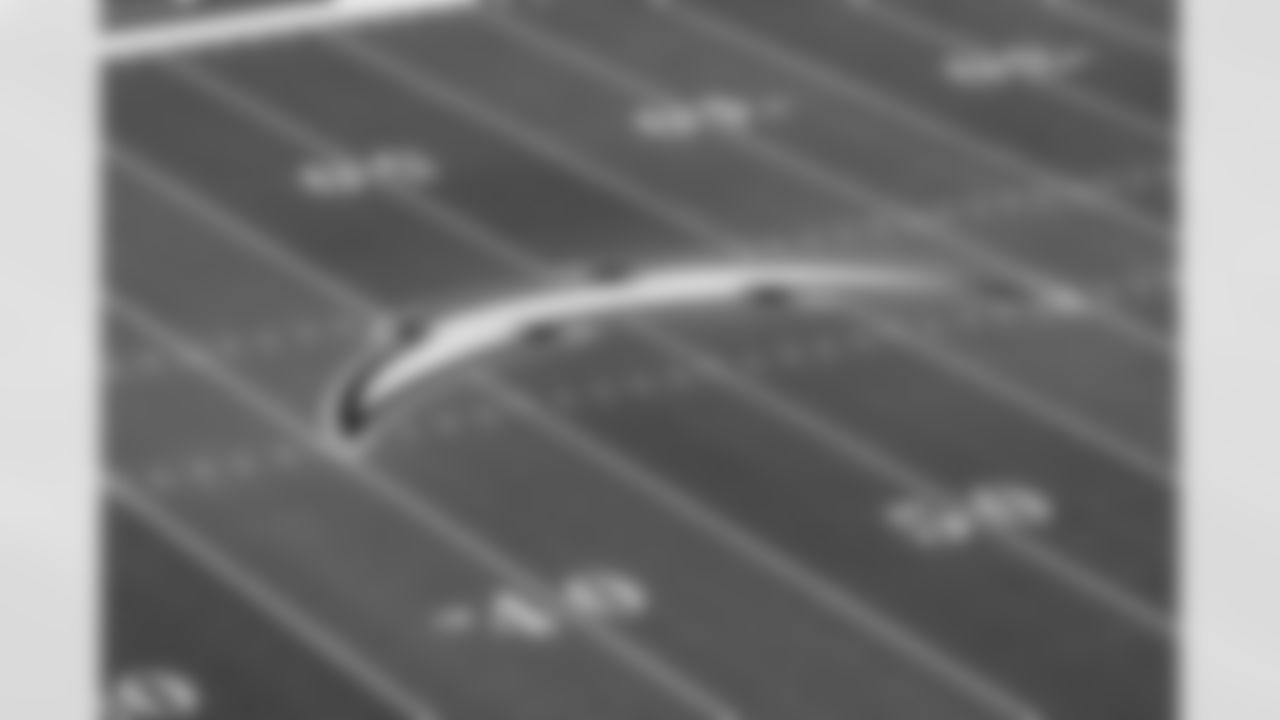 SoFi Stadium is photographed as it is converted to the 2025 Super Chargers look on Wednesday, October 22, 2025 at SoFi Stadium in Inglewood, CA.