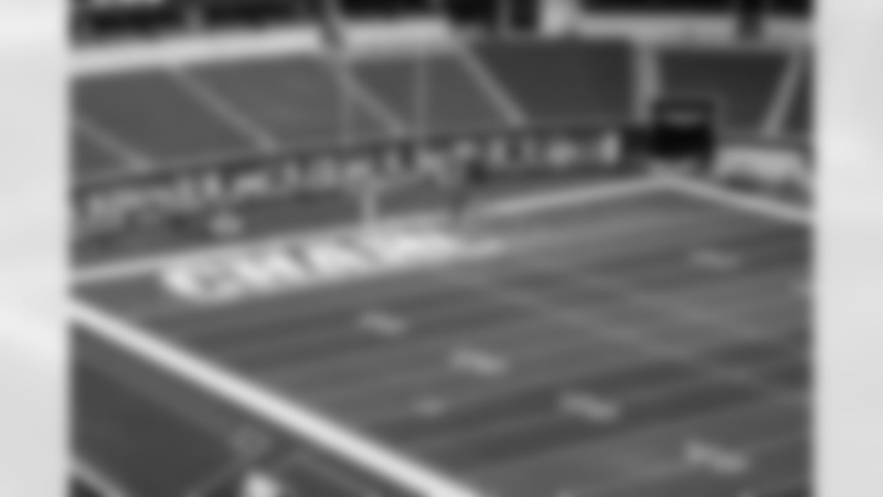 SoFi Stadium is photographed as it is converted to the 2025 Super Chargers look on Tuesday, October 21, 2025 at SoFi Stadium in Inglewood, CA.