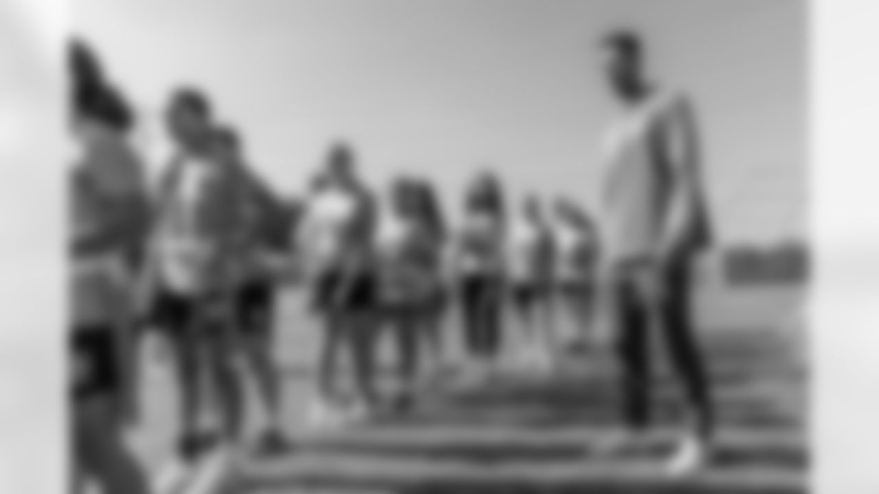 The Los Angeles Chargers host a girls flag football camp on Tuesday, December 02, 2025 at St. Joseph High School in Lakewood, CA.