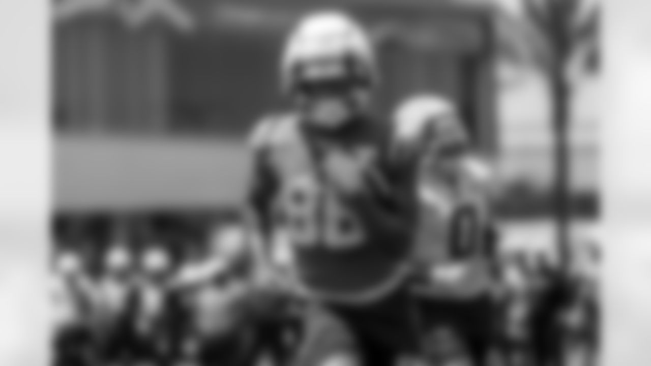 The Los Angeles Chargers practice at Training Camp on Monday, August 4, 2025 at The Bolt in El Segundo, CA.