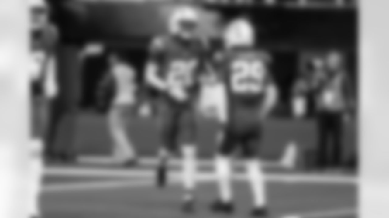 CB Cam Hart (20) and CB Tarheeb Still (29)