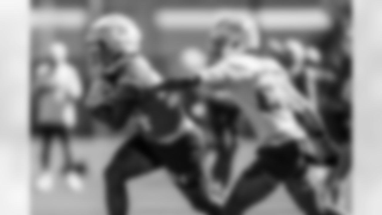 The Los Angeles Chargers practice on Friday, October 3, 2025 at The Bolt in El Segundo, CA.