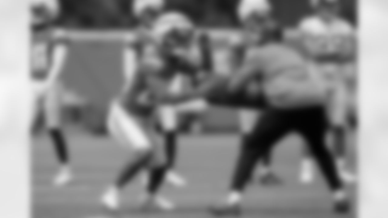 The Los Angeles Chargers hold Rookie Mini-Camp on Saturday, May 11, 2024 at Hoag Performance Center in Costa Mesa, CA.