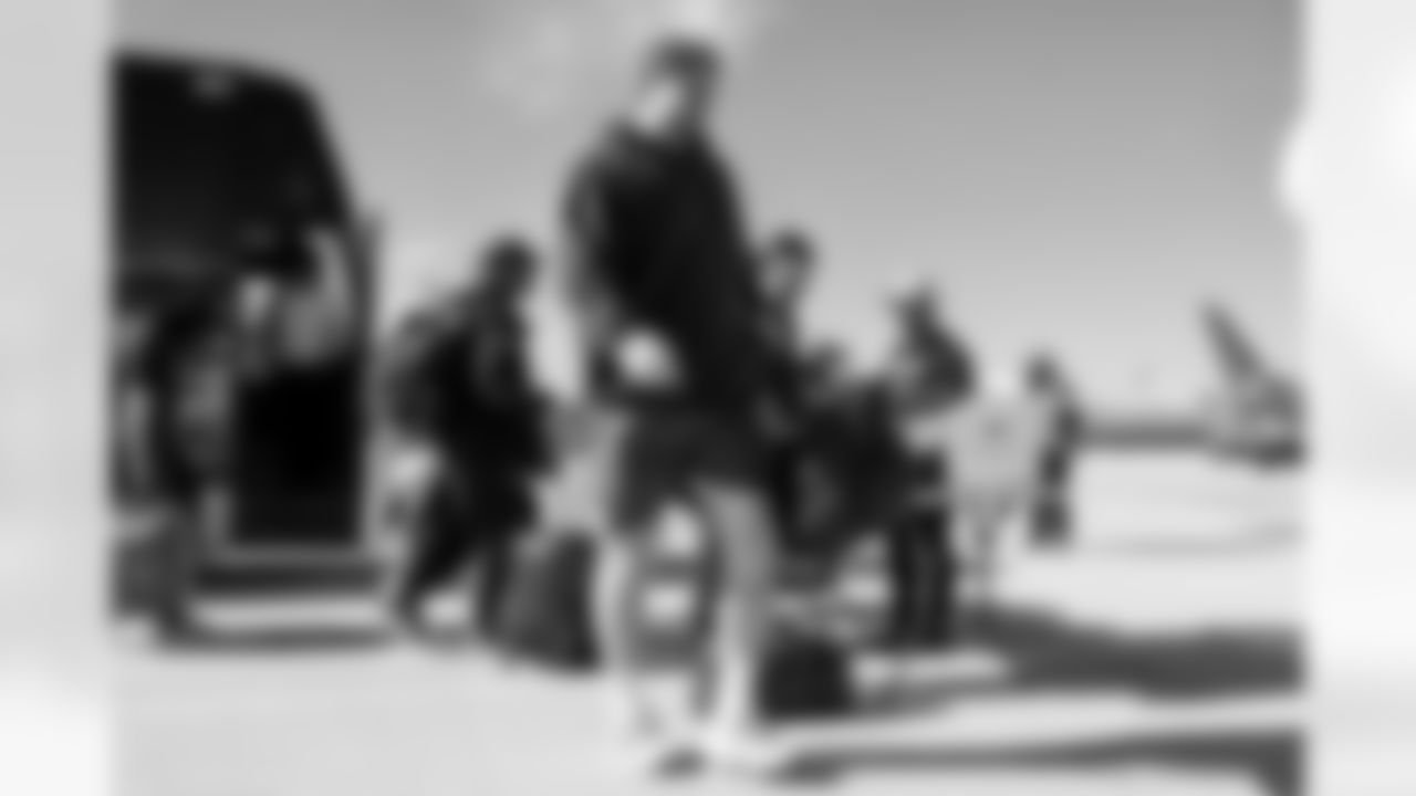 Los Angeles Chargers OL Trevor Penning (64) travels to New England on Friday, Jan. 9, 2025 for the Wild Card matchup against the New England Patriots.