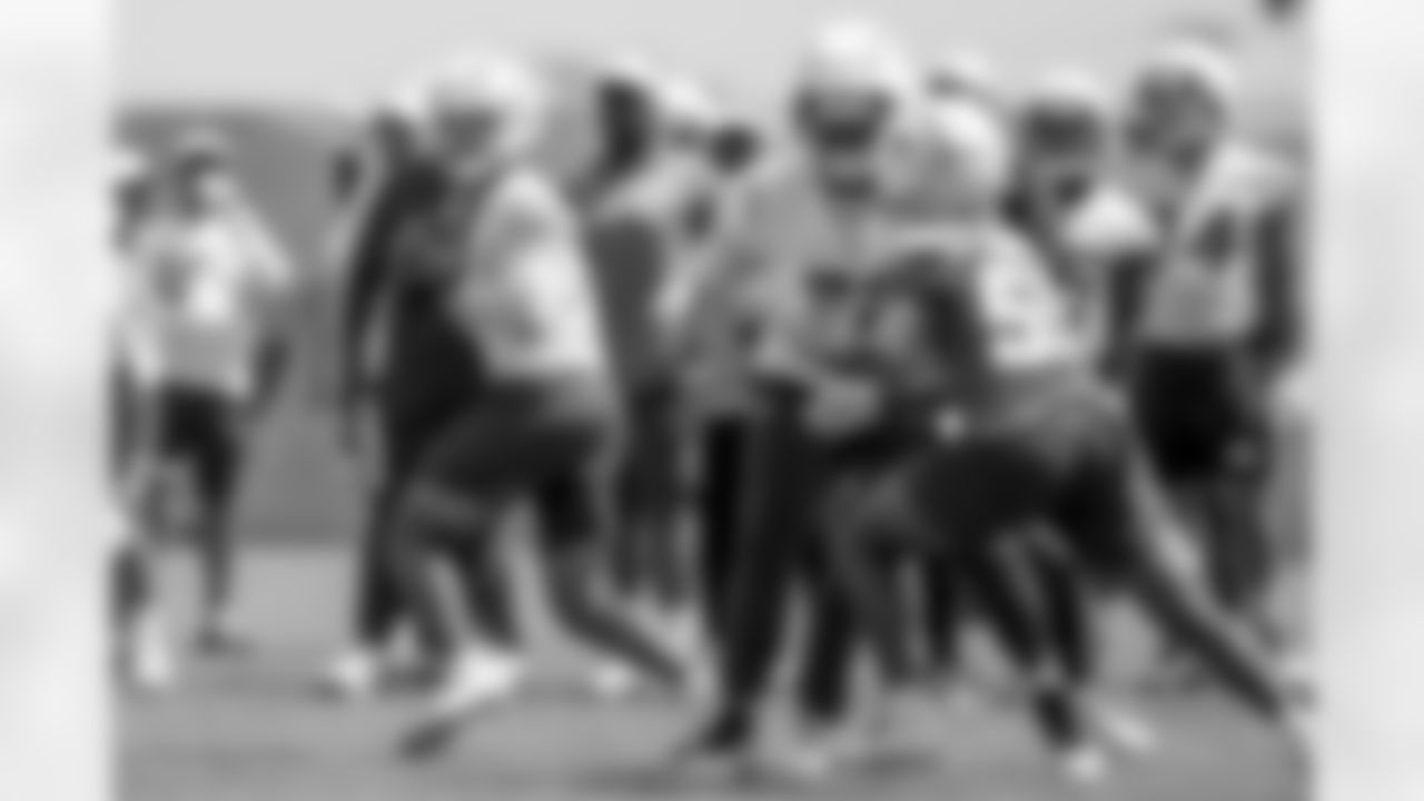 The Los Angeles Chargers practice at Training Camp on Thursday, August 21, 2025 at The Bolt in El Segundo, CA.