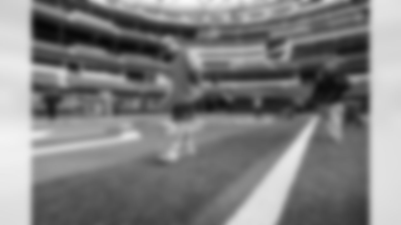 SoFi Stadium is photographed as it is converted to the 2025 Charger Power look on Friday, October 17, 2025 at SoFi Stadium in Inglewood, CA.