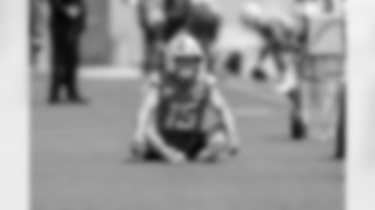The Los Angeles Chargers practice at Training Camp on Wednesday, August 13, 2025 at The Bolt in El Segundo, CA.