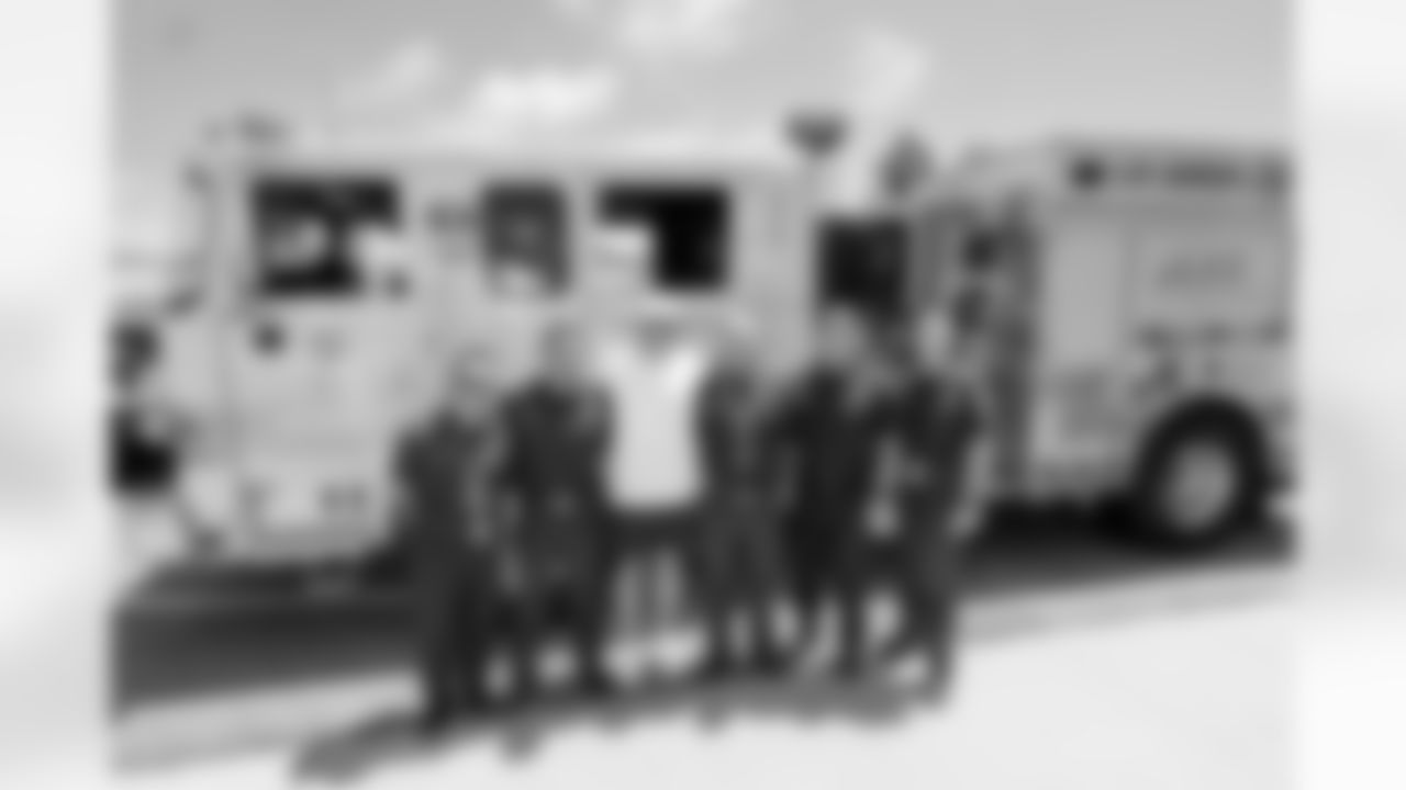 Chargers Kicker Cameron Dicker visits Station 51 in North Hollywood, CA