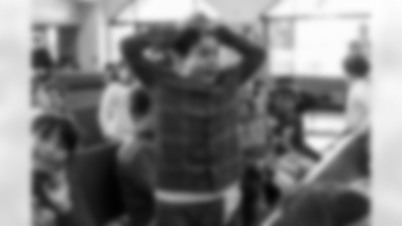 The Los Angeles Chargers host their annual Bikes for Kids event on Monday, December 15, 2025 at Washington Washington Elementary School in Pasadena, CA.