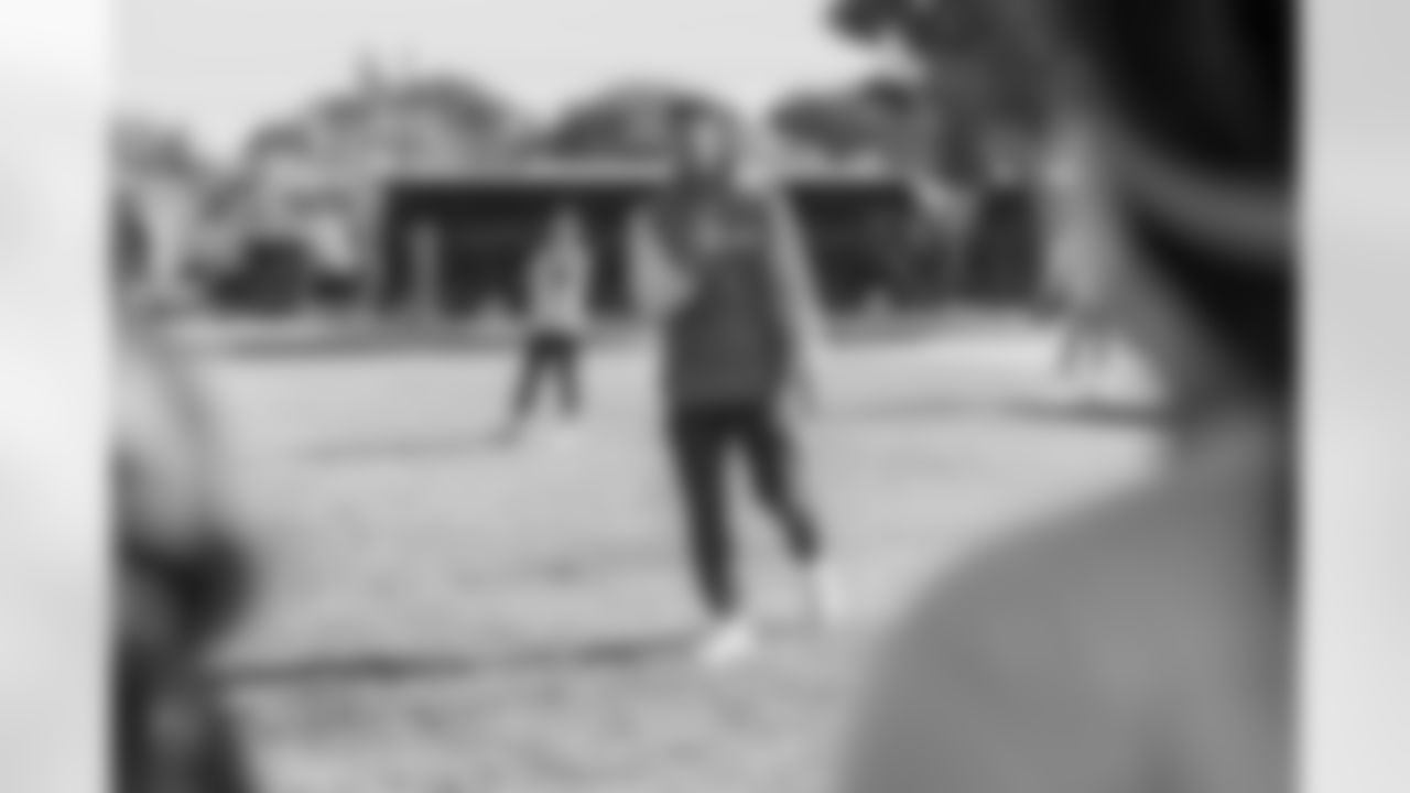 The Los Angeles Chargers host a girls flag football camp on Tuesday, December 02, 2025 at St. Joseph High School in Lakewood, CA.