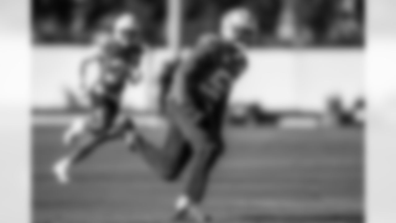 The Los Angeles Chargers practice at Training Camp on Wednesday, December 10, 2025 at The Bolt in El Segundo, CA.