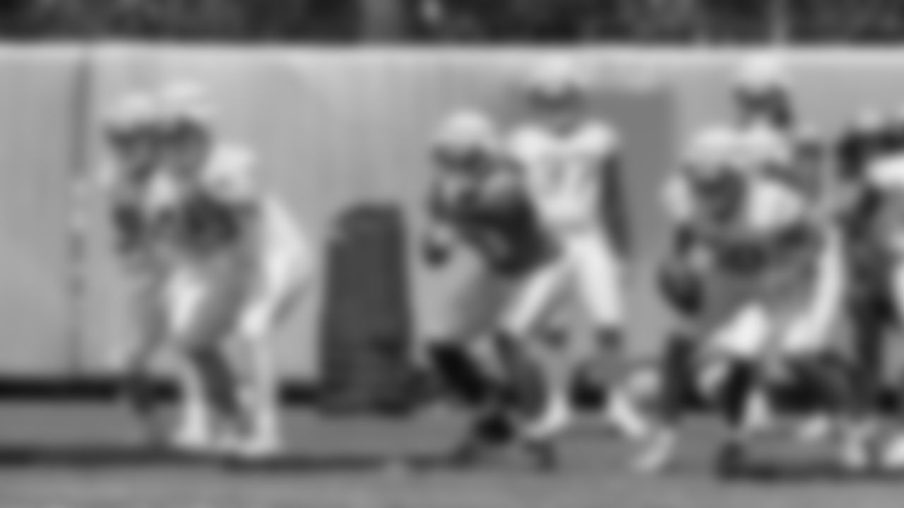 The Los Angeles Chargers hold Rookie Mini-Camp on Friday, May 10, 2024 at Hoag Performance Center in Costa Mesa, CA.