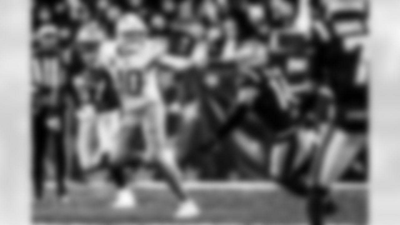 Take a look back at the Chargers Wild Card matchup with the Patriots in monochrome.