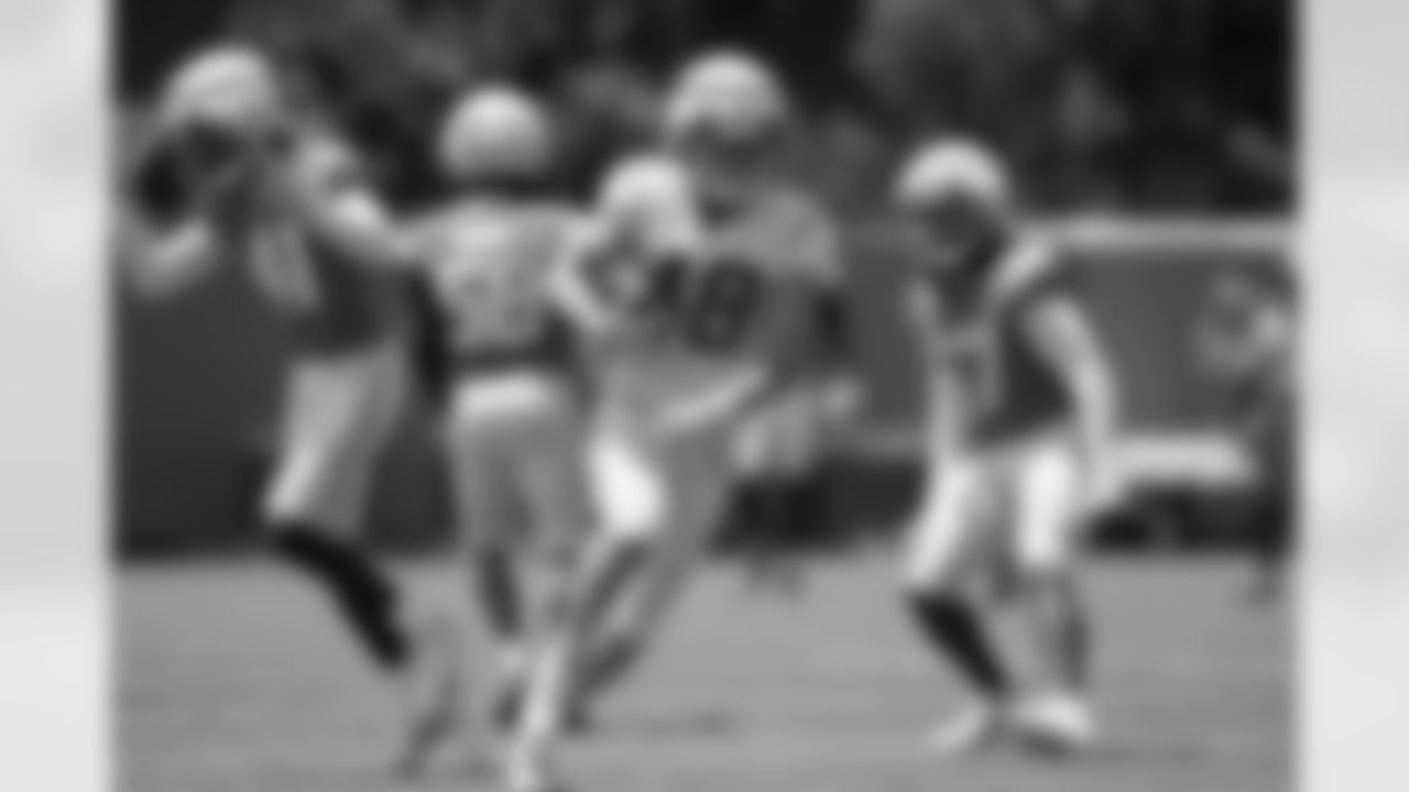 The Los Angeles Chargers hold Rookie Mini-Camp on Saturday, May 11, 2024 at Hoag Performance Center in Costa Mesa, CA.