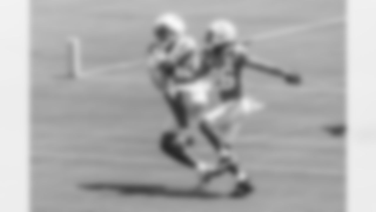 The Los Angeles Chargers practice at Training Camp on Monday, July 28, 2025 at The Bolt in El Segundo, CA.