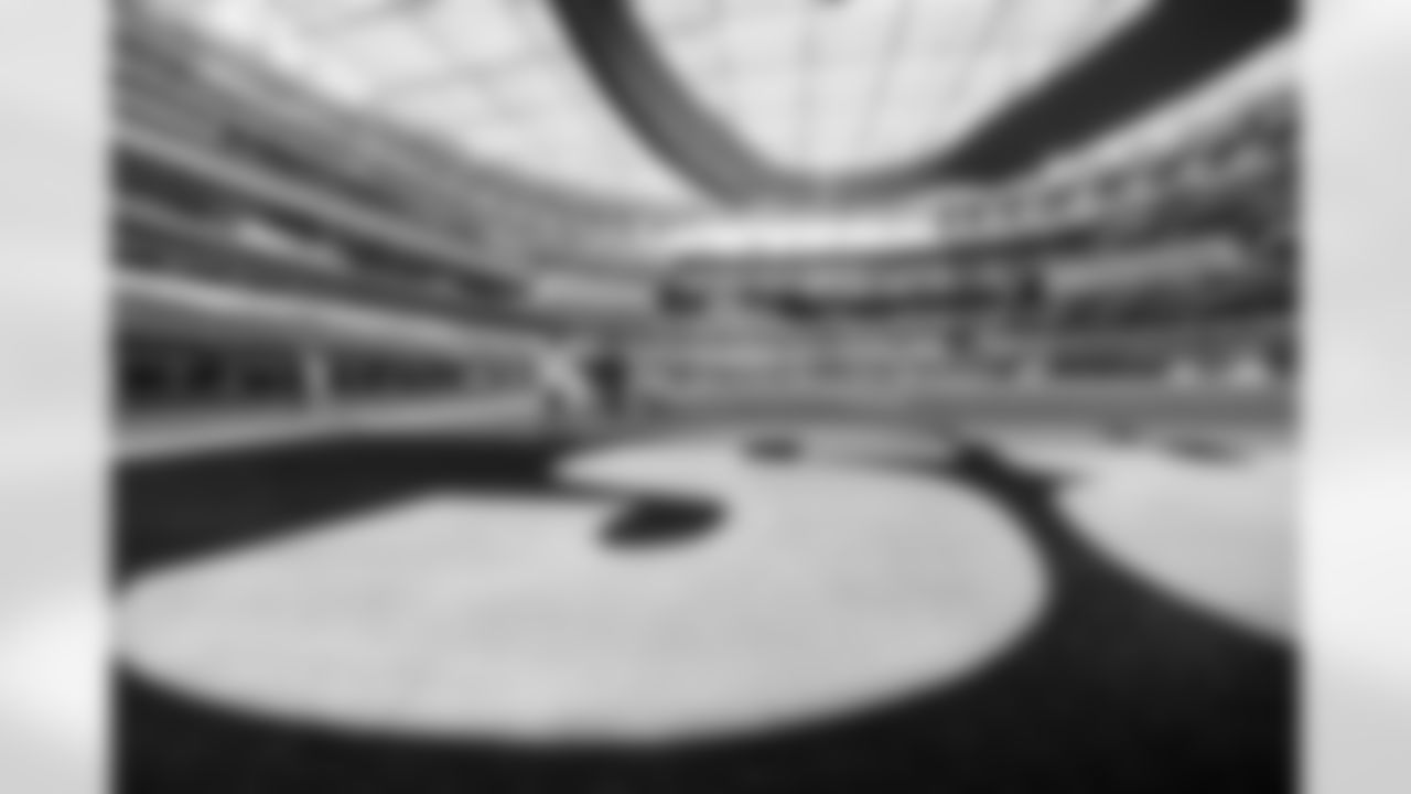 SoFi Stadium is photographed as it is converted to the 2025 Super Chargers look on Wednesday, October 22, 2025 at SoFi Stadium in Inglewood, CA.