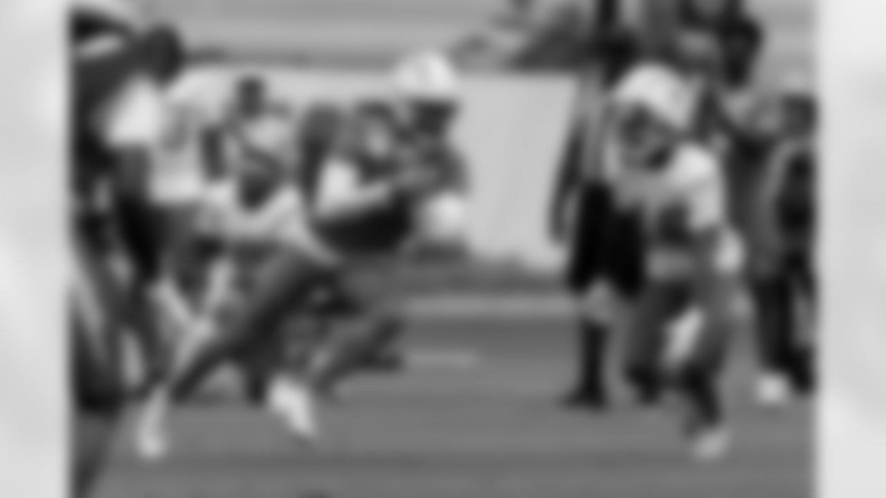 The Los Angeles Chargers practice on Thursday, August 28, 2025 at The Bolt in El Segundo, CA.