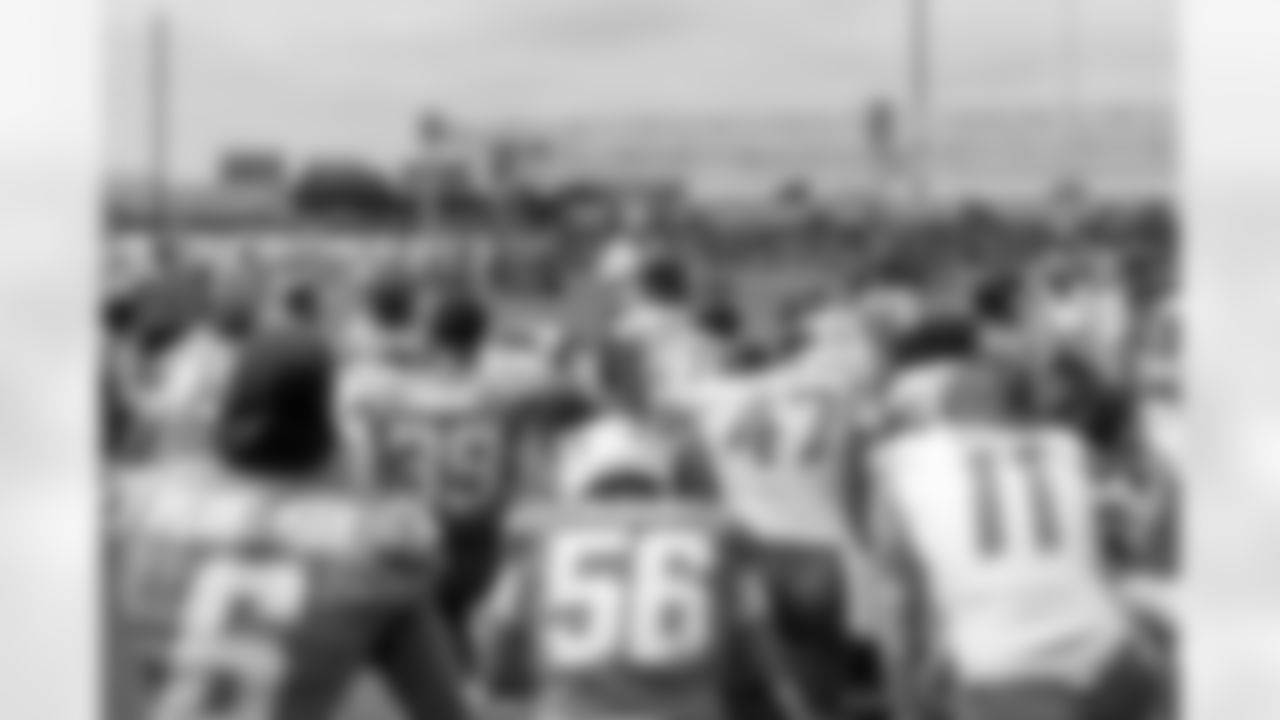 The Los Angeles Chargers practice at Training Camp on Tuesday, July 29, 2025 at The Bolt in El Segundo, CA.