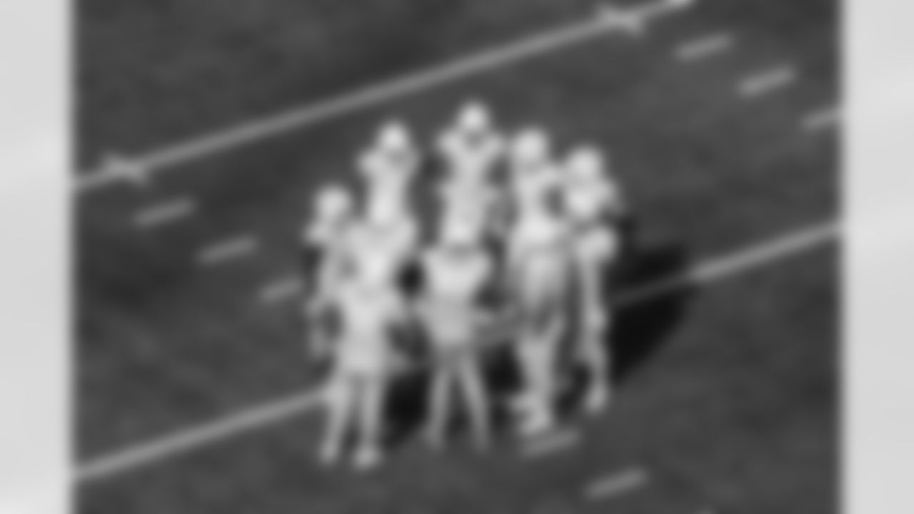 RB Kimani Vidal (30), T Bobby Hart (66), WR Tre' Harris (9), QB Justin Herbert (10), G Mekhi Becton (73), WR Quentin Johnston (1), TE Oronde Gadsden (86), C Bradley Bozeman (75), G Zion Johnson (77) and OL Austin Deculus (74)