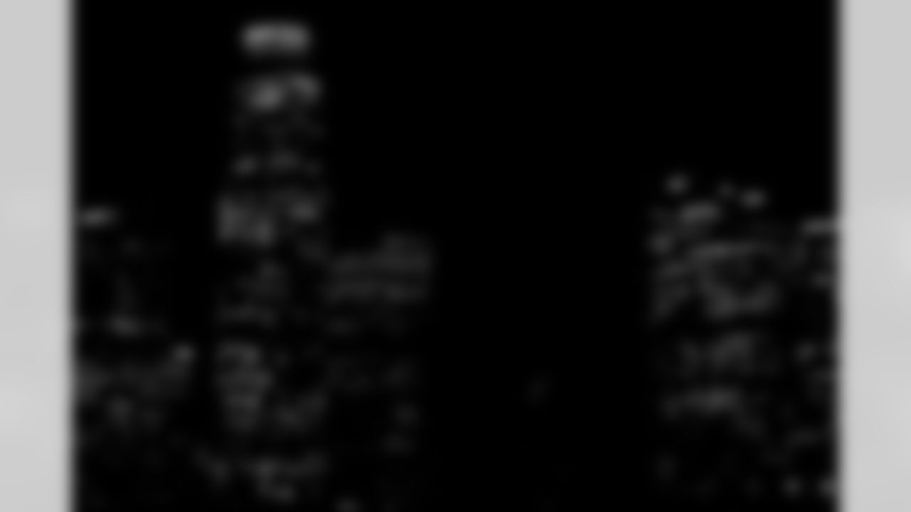 US Bank Tower is lit up for the Los Angeles Chargers on Thursday, January 8, 2026 in Los Angeles, CA.